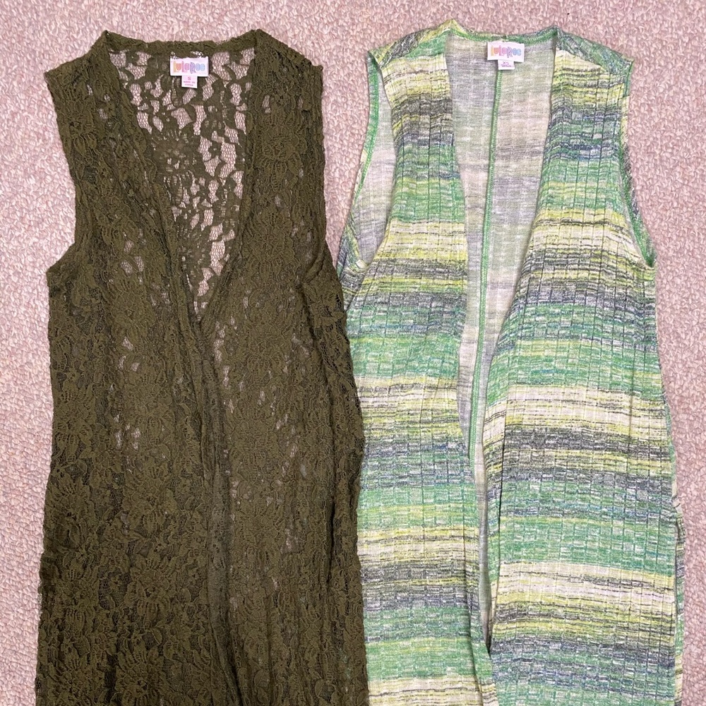 Lularoe 2 Joy Coverups (Lot). Size XS.